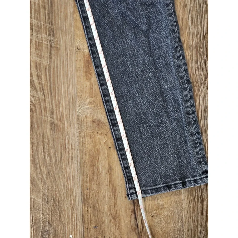 Madewell The Mid-Rise Perfect Vintage Jean Faded Black Straight Leg 24P Petite‎
